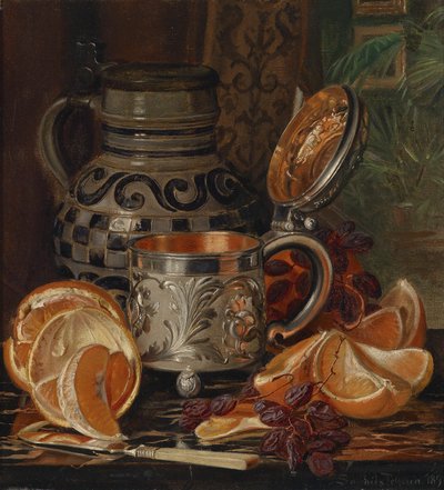 Still Life with Oranges by Magnus Otto Sophus Petersen